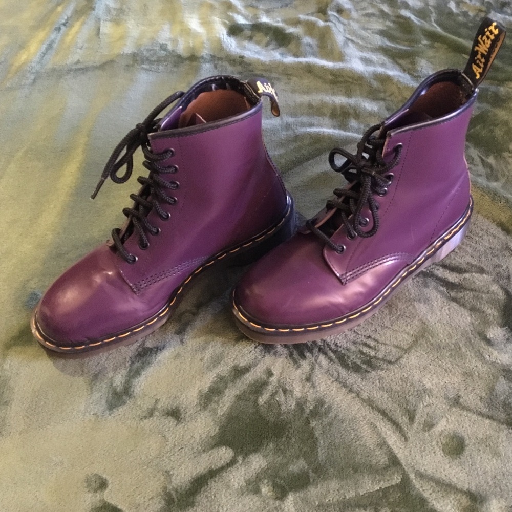 Purple Doc Martens UK8
